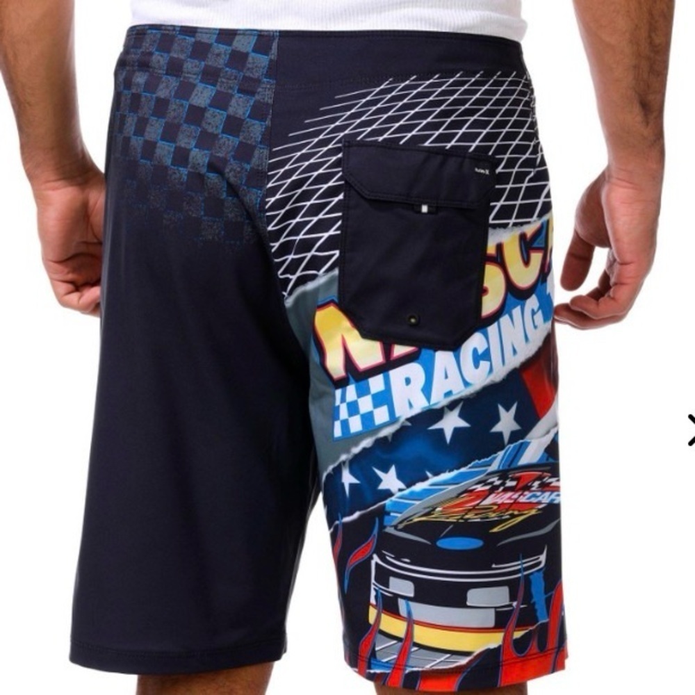 NWT Mens Hurley Phantom Eco Nascar Racing 18” Quick Dry Swim Trunks Board Shorts - Picture 3 of 7